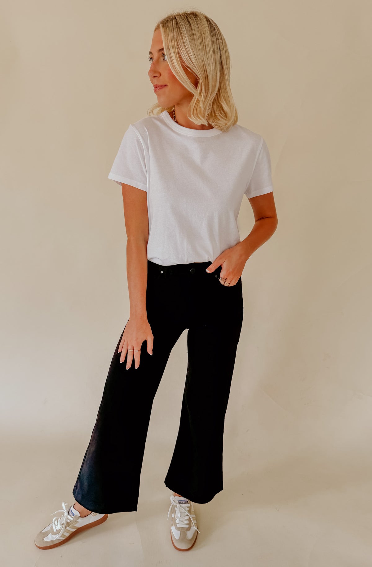 PAIGE ANESSA DENIM IN BLACK SHADOW