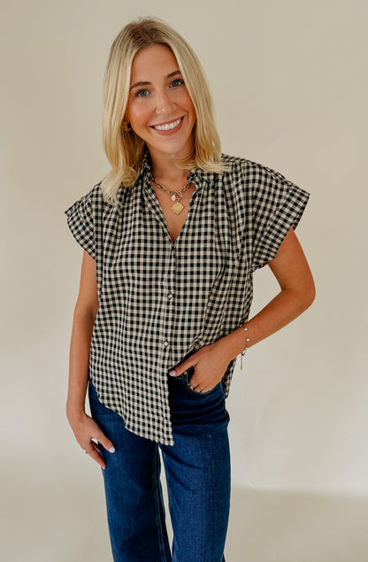 SADIE GINGHAM BLOUSE