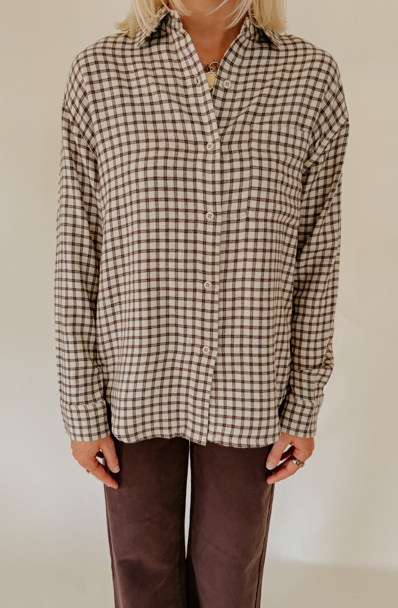 Z SUPPLY RIVER PLAID BUTTON UP