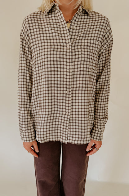 Z SUPPLY RIVER PLAID BUTTON UP