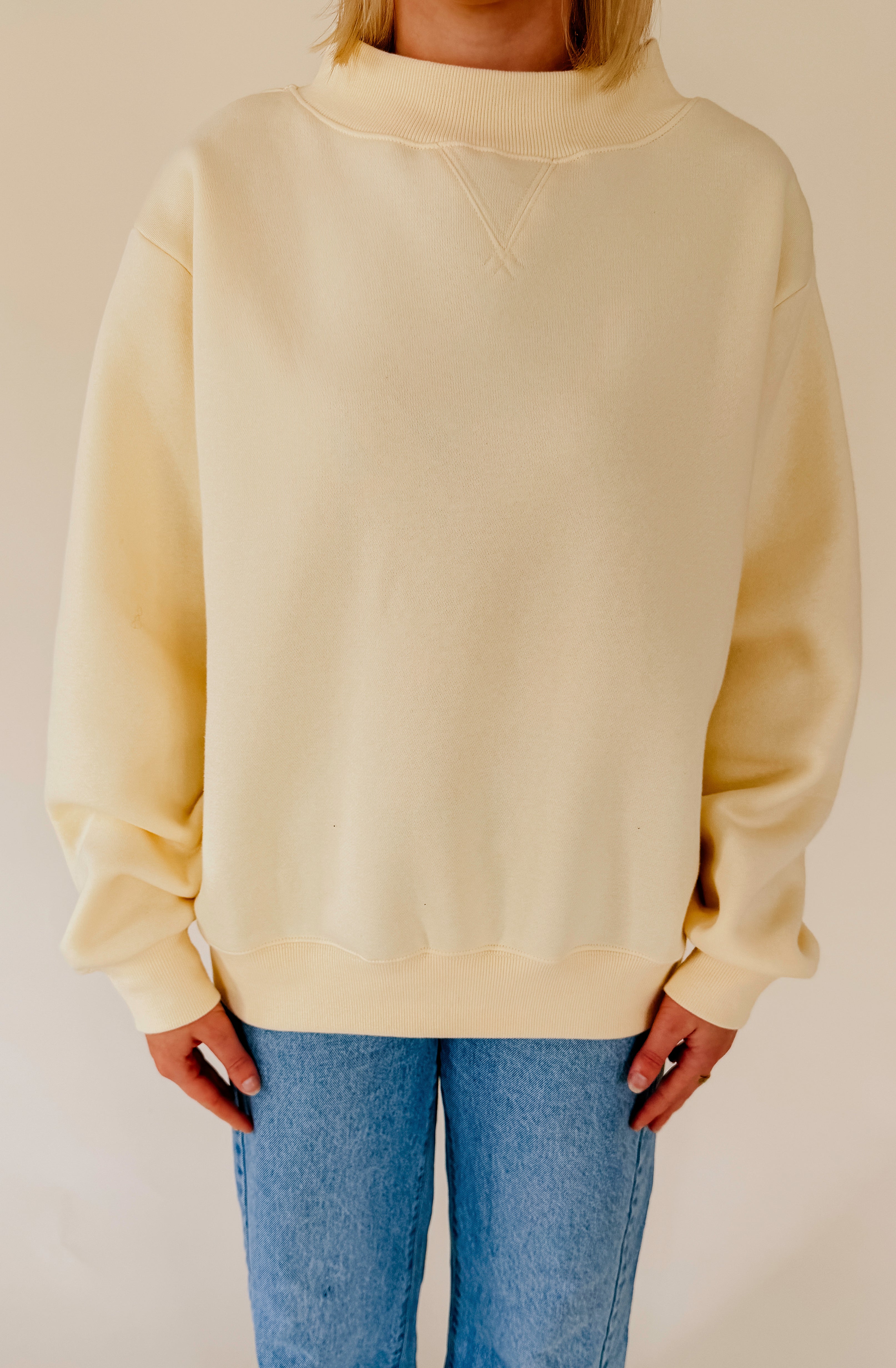 THE PARKER MOCK NECK SWEATSHIRT
