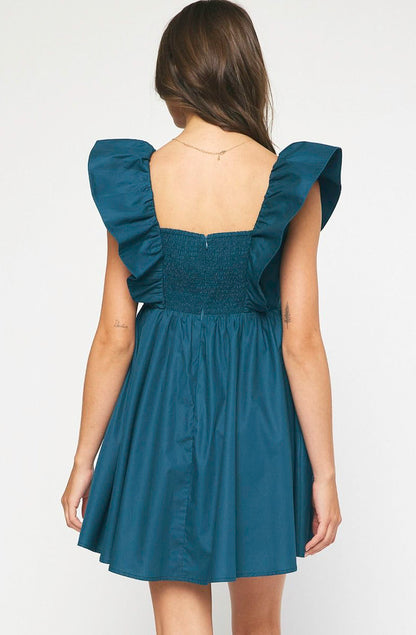 MEET FOR DRINKS RUFFLED DRESS