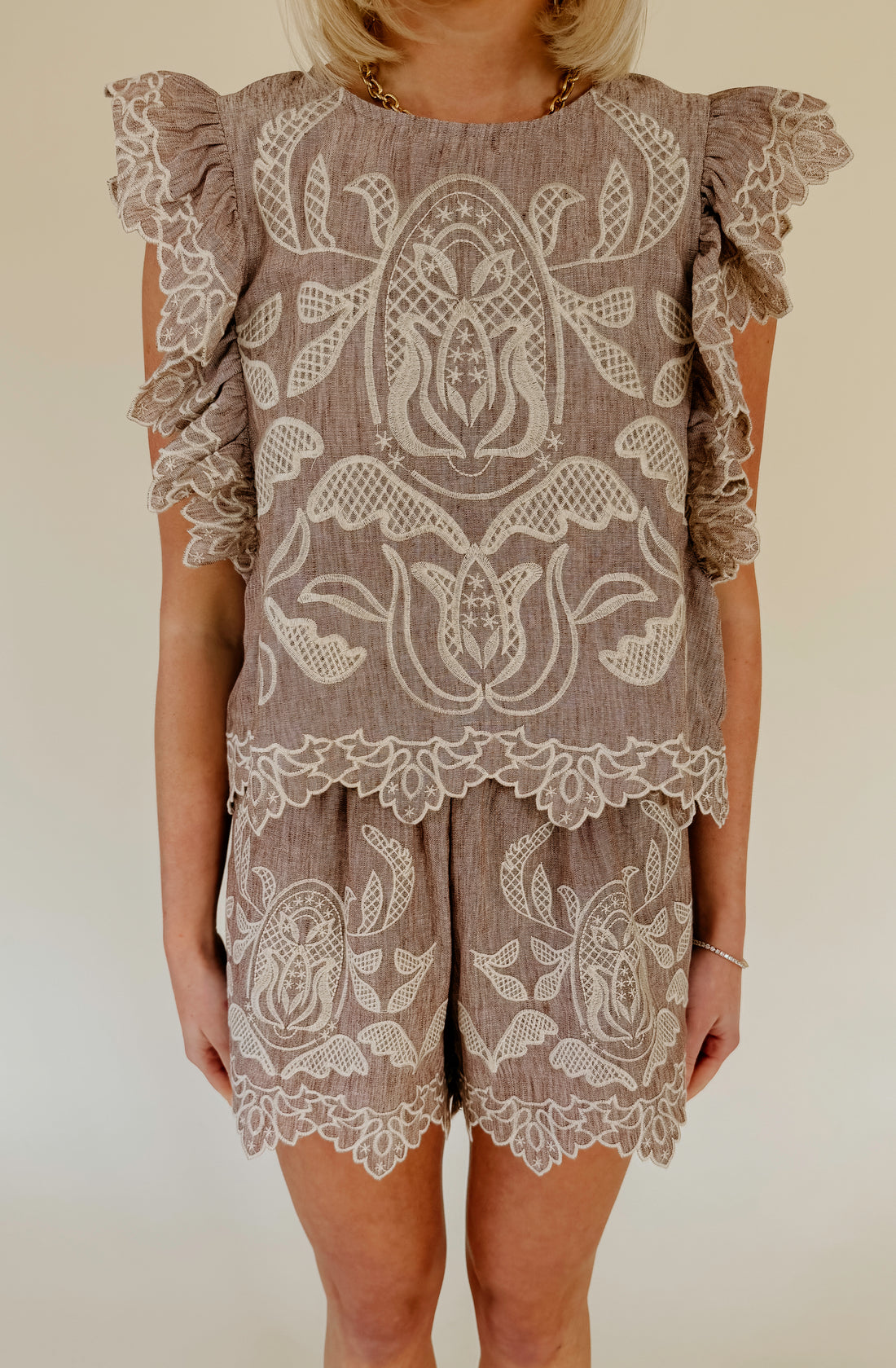 THE HAVEN EMBROIDERED TOP