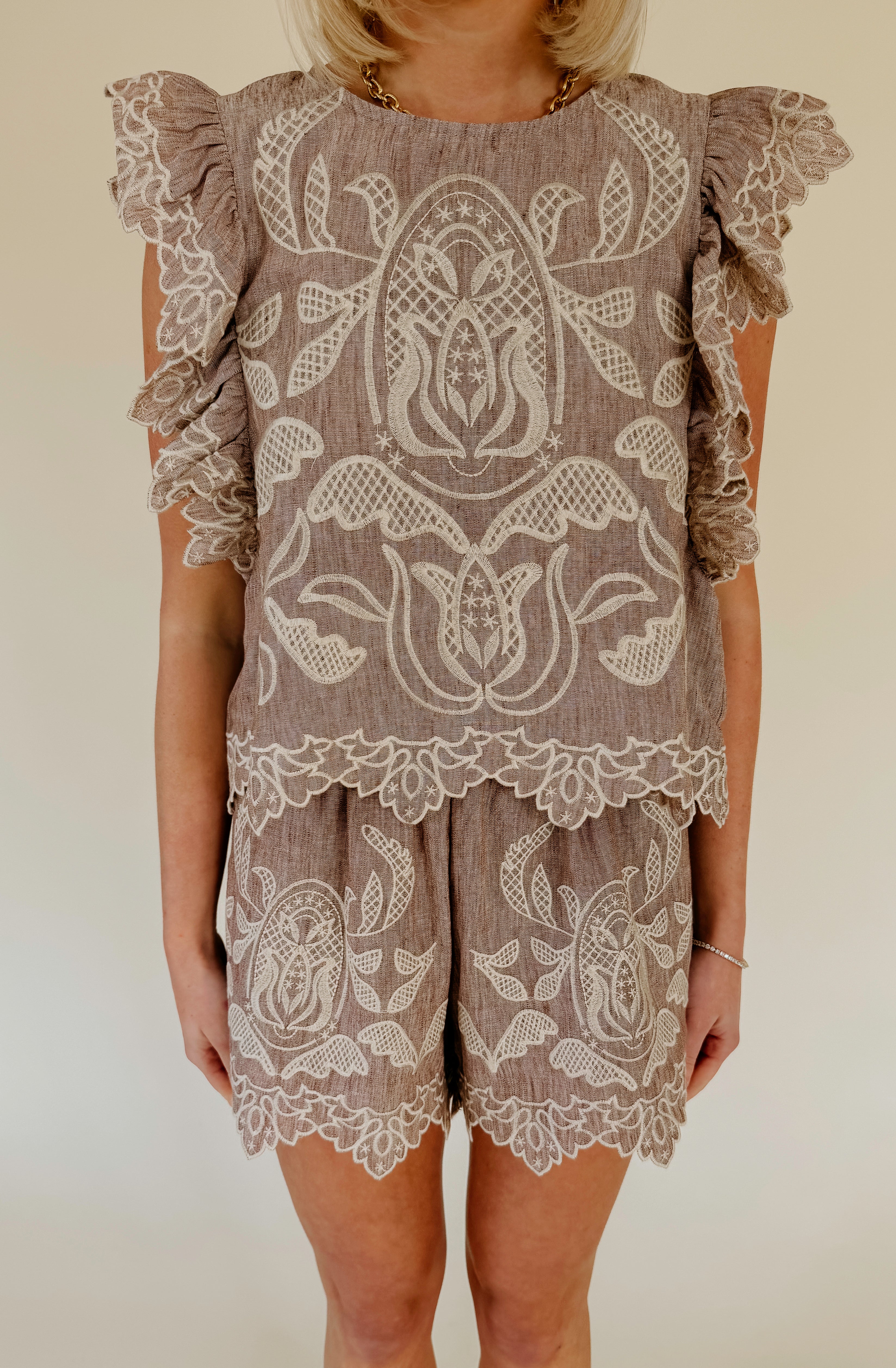 THE HAVEN EMBROIDERED TOP