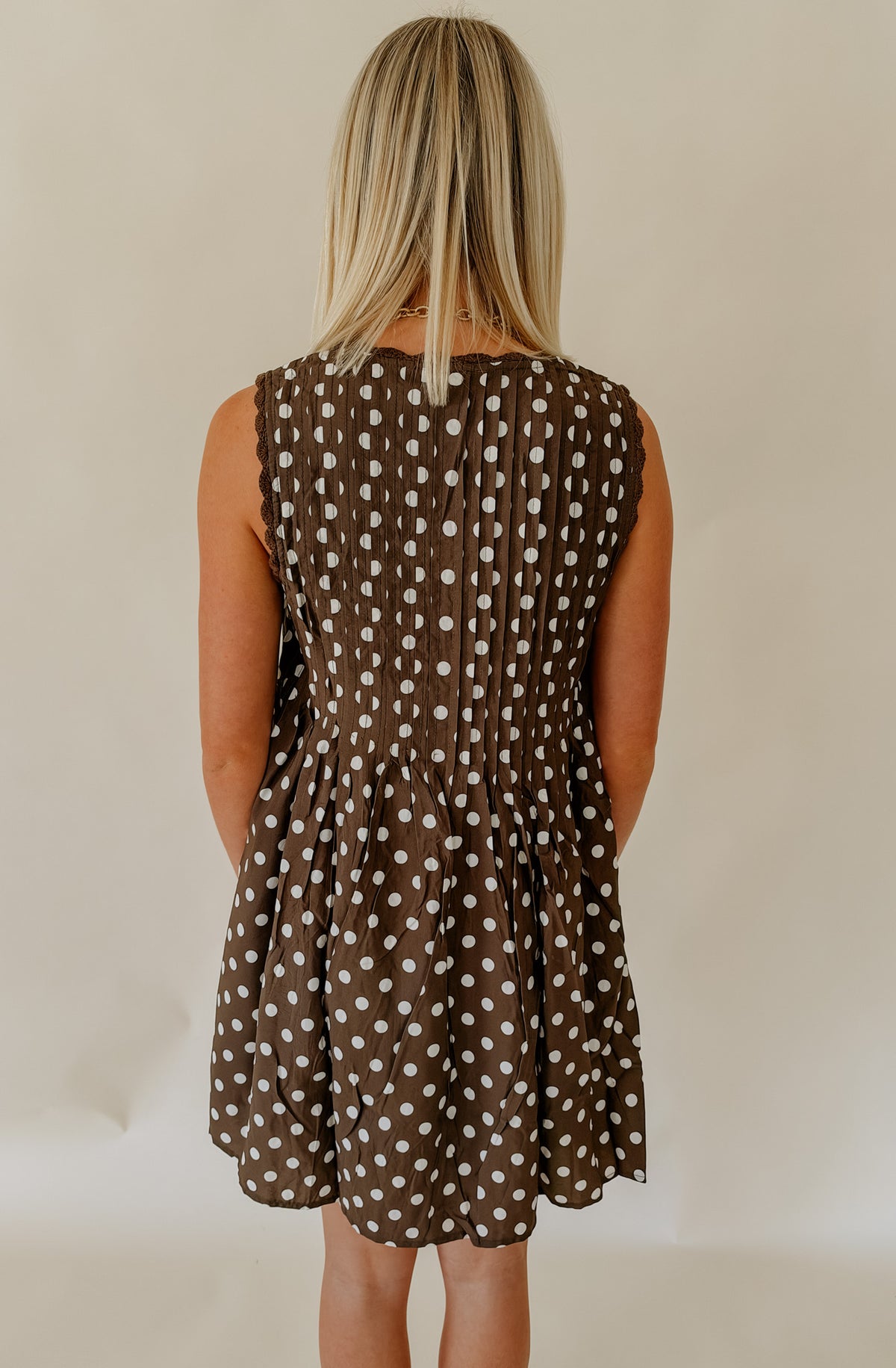 GRAB N GO BUTTONED BABYDOLL MINI DRESS
