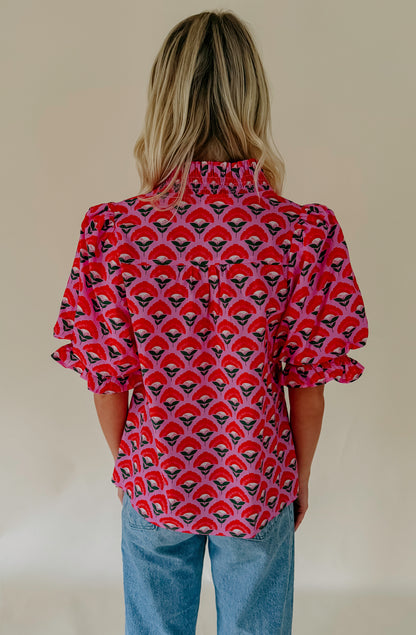PATTERN PLAY PRINTED BLOUSE