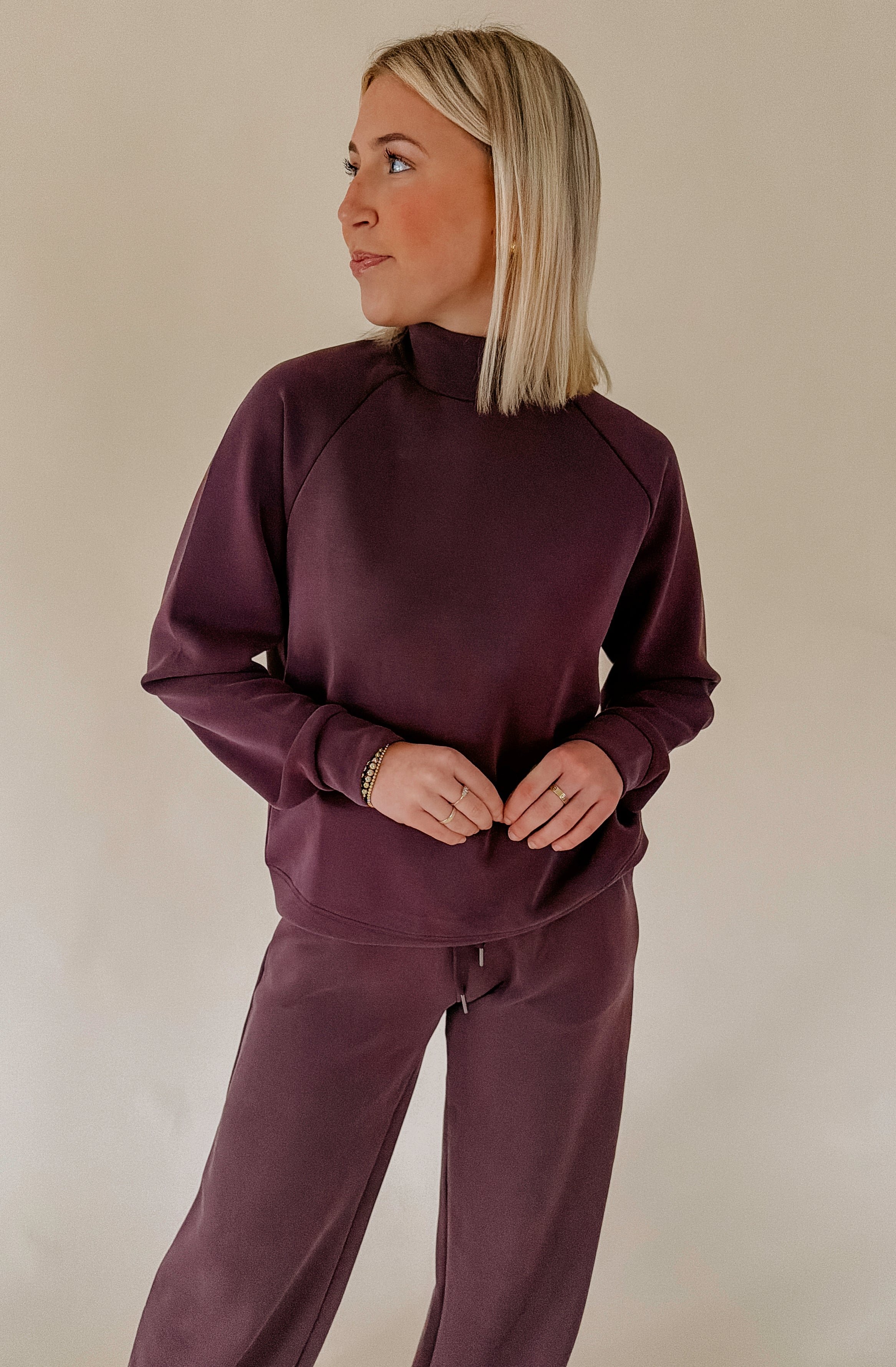 THREAD &amp; SUPPLY KAI MOCK NECK PULLOVER