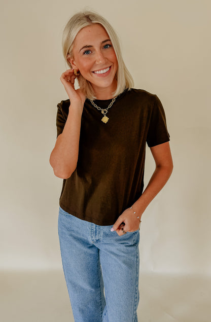 PAIGE RHODES CREW NECK TEE