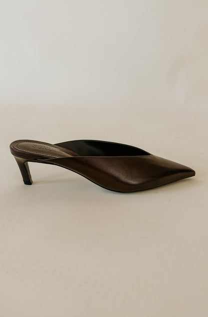 SCHUTZ LOREN MID KITTEN HEEL MULE