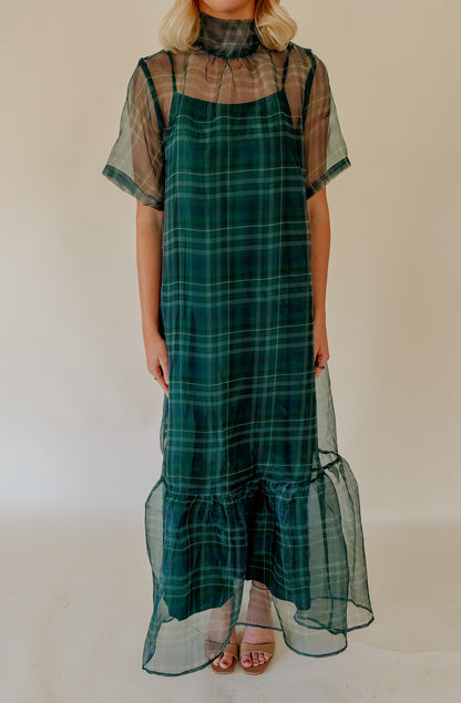 MERRY ME SHEER OVERLAY MAXI DRESS