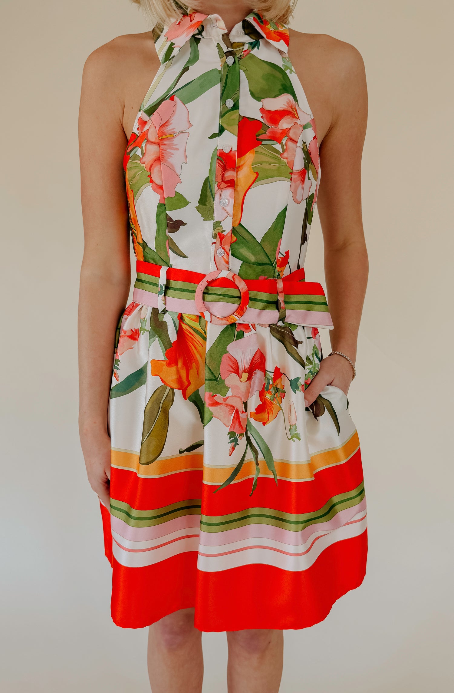 LAVENDER BROWN RAYNA DRESS