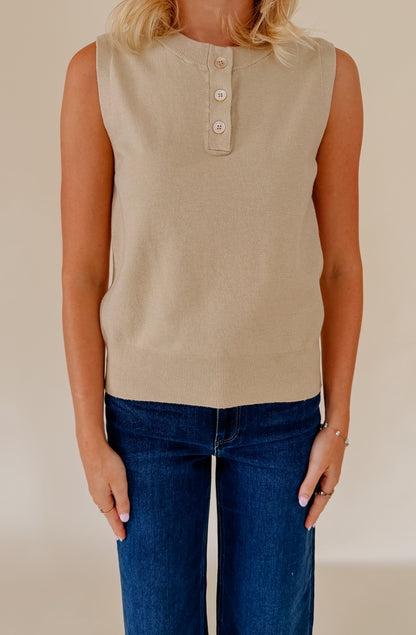 NAME OF THE GAME POLO KNIT SWEATER TANK