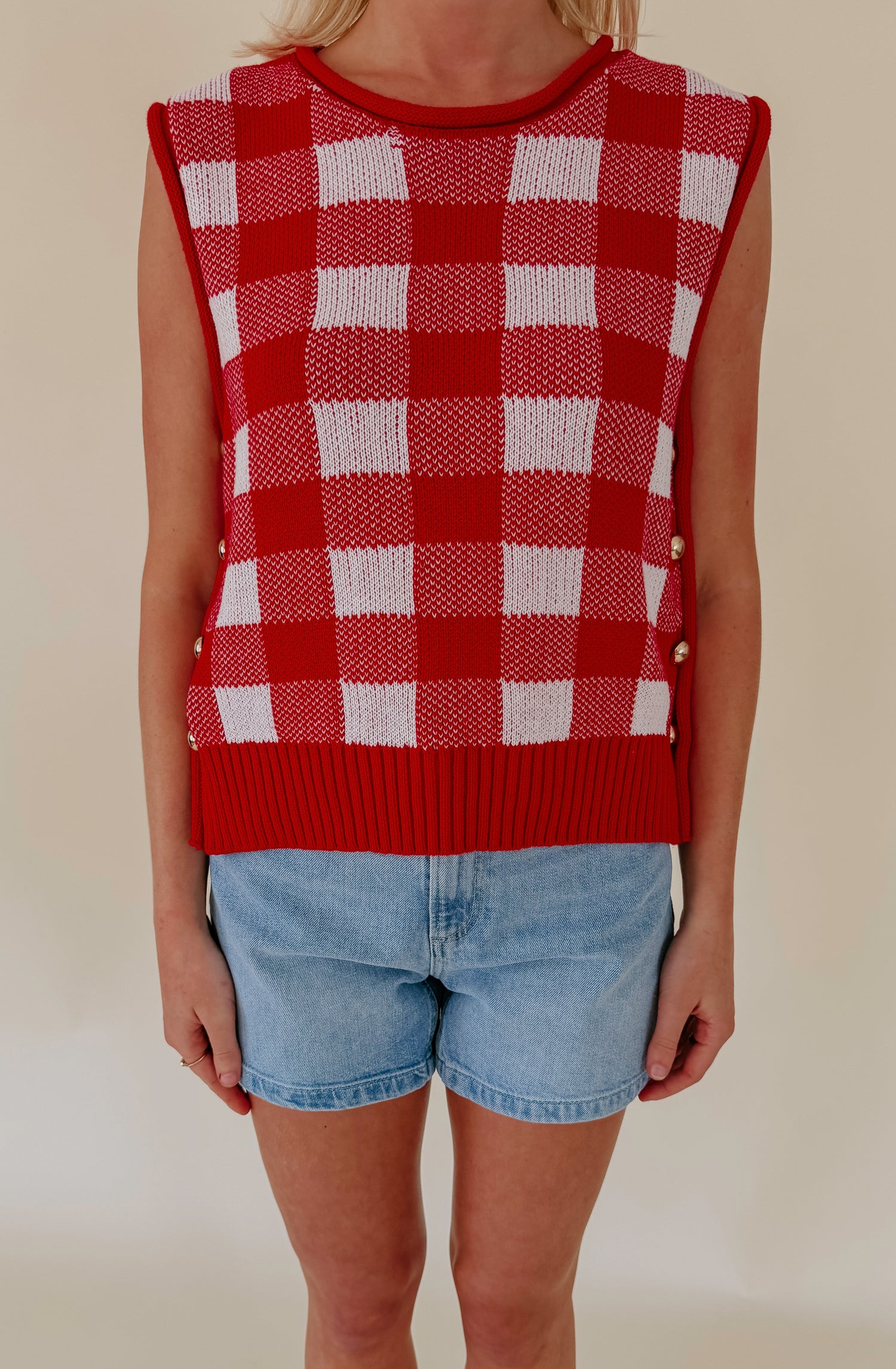 ON THE CLOCK SWEATER TANK