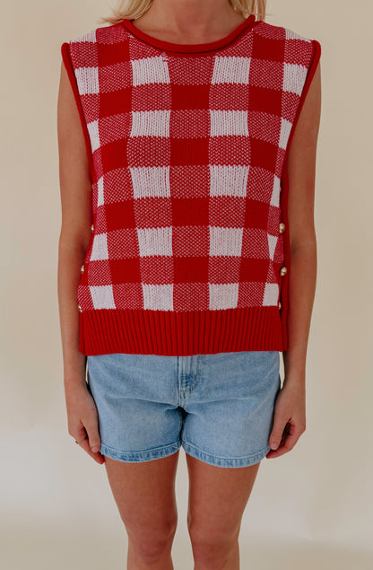 ON THE CLOCK SWEATER TANK