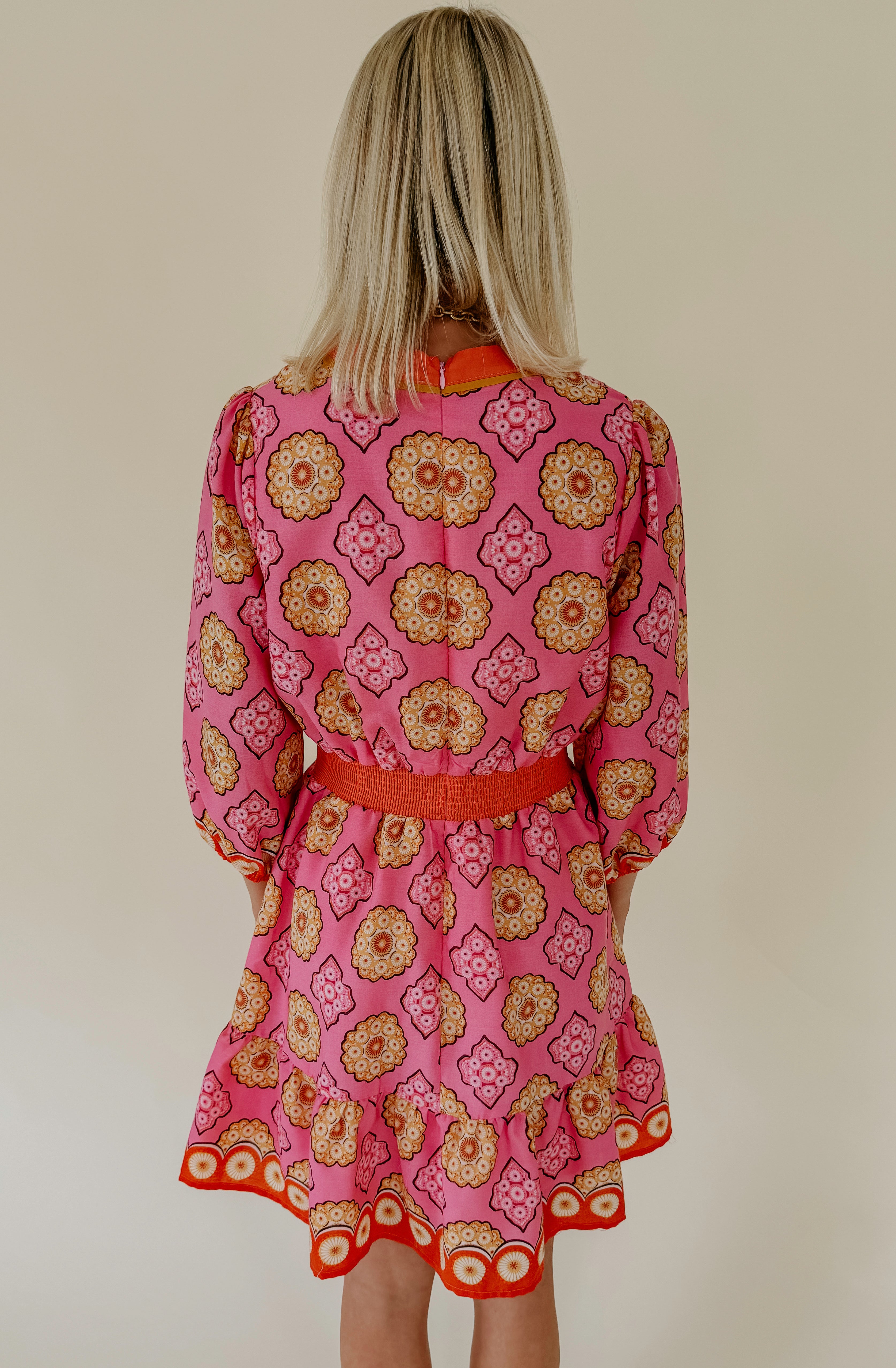 THE PENELOPE PRINTED MINI DRESS