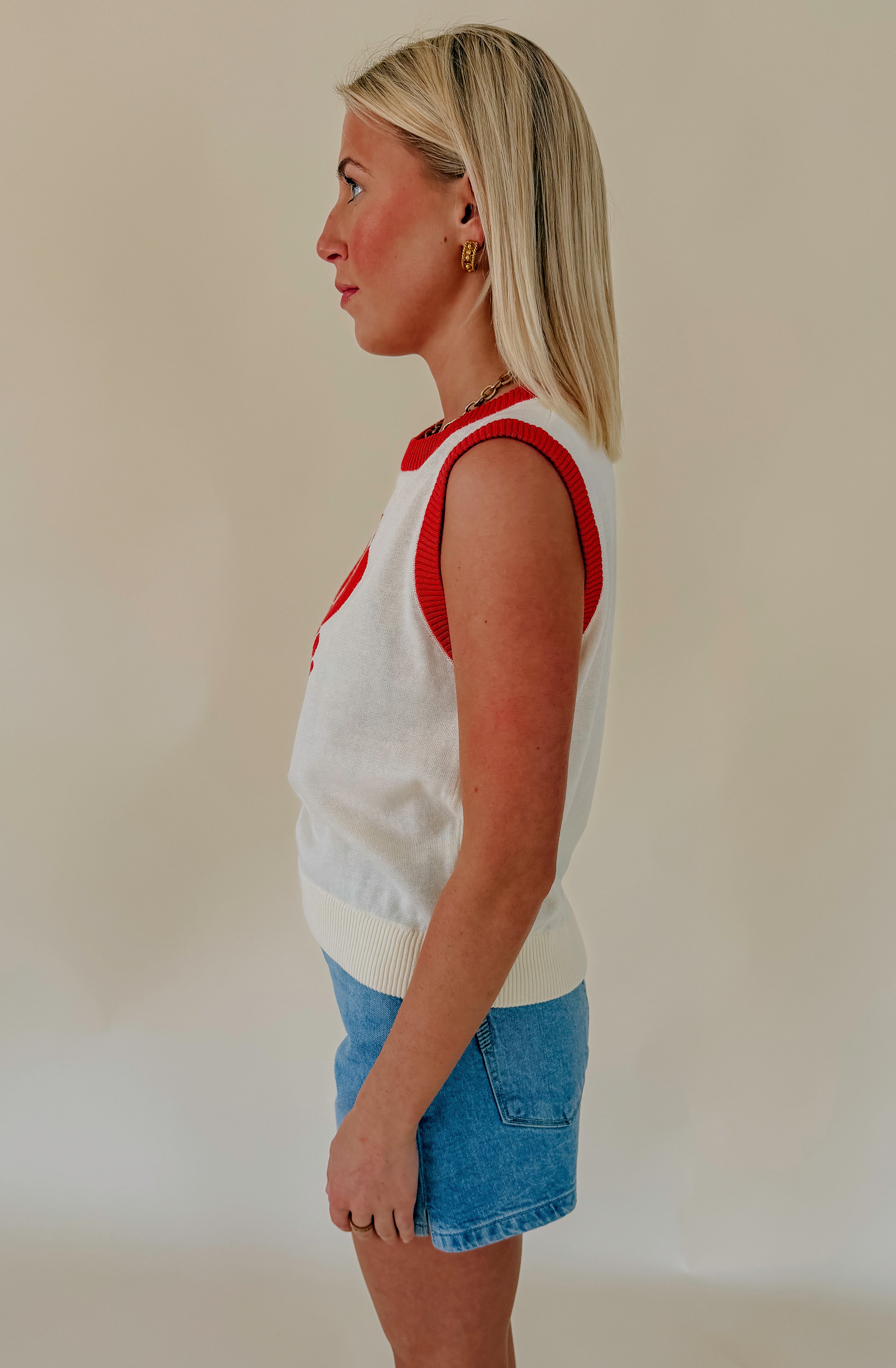 CAJUN SHRIMP LIGHT SWEATER TANK