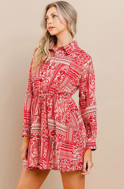 MAKING WAY BUTTONED DRESS