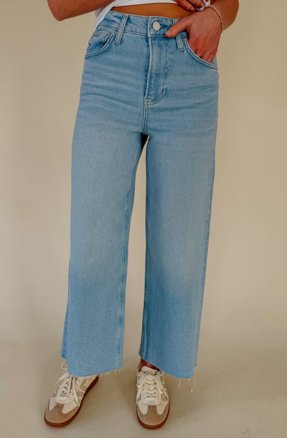 Z SUPPLY NOVA CROP HIGH RISE WIDE LEG DENIM