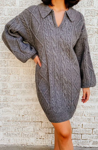 STEVE MADDEN DEBBIE SWEATER DRESS