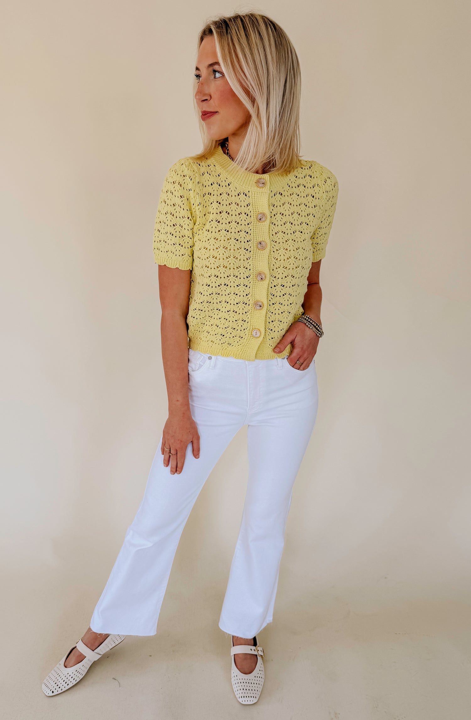 JUST BLACK CROPPED FLARE TALL DENIM