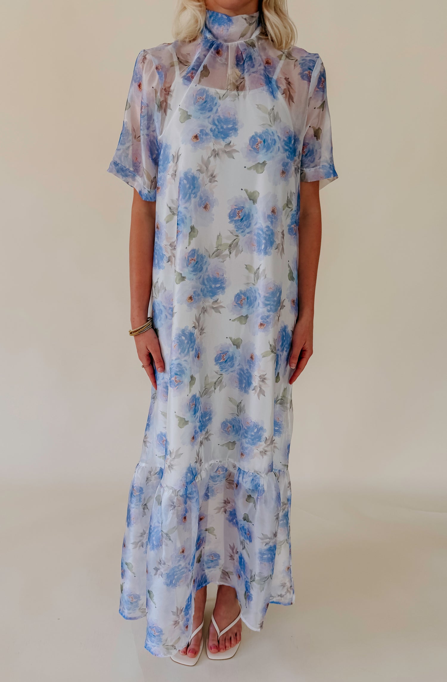 MAIN CHARACTER MOMENT SHEER MIDI DRESS