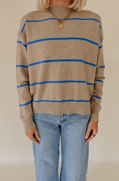 THATS MY CREW STRIPED KNIT SWEATER