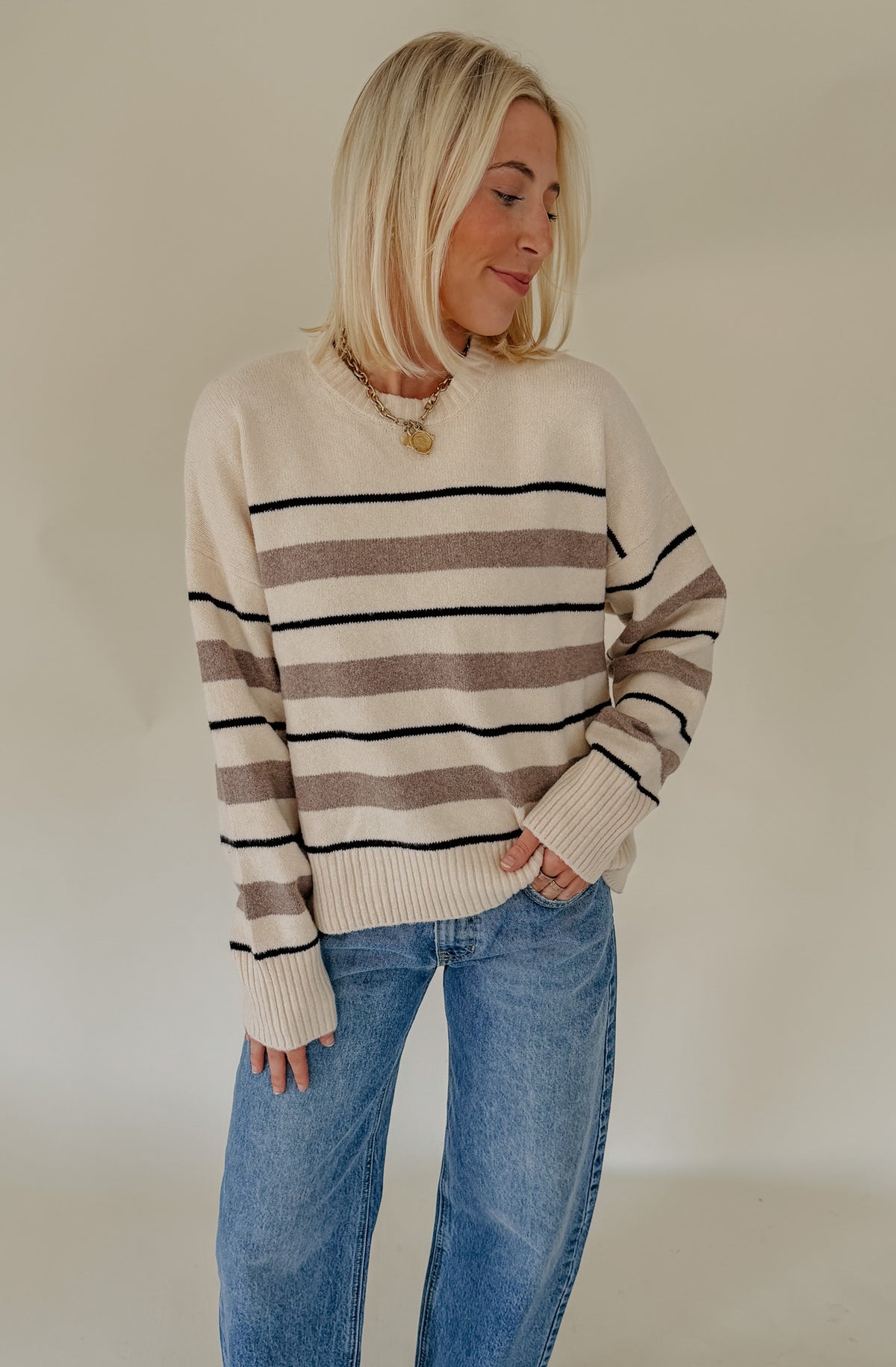 Z SUPPLY CIRRUS STRIPE SWEATER