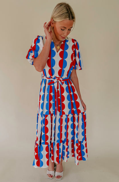 DOUBLE THE FUN MIDI DRESS