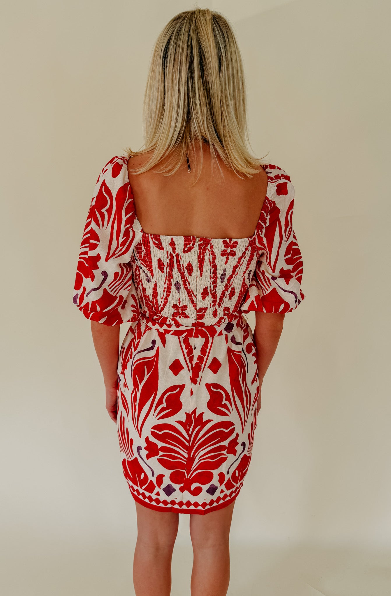 TROPIC LIKE ITS HOT TIE FRONT MINI DRESS