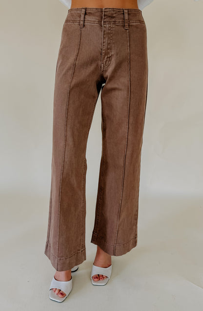 JBD TWILL WIDE LEG TROUSER PANT