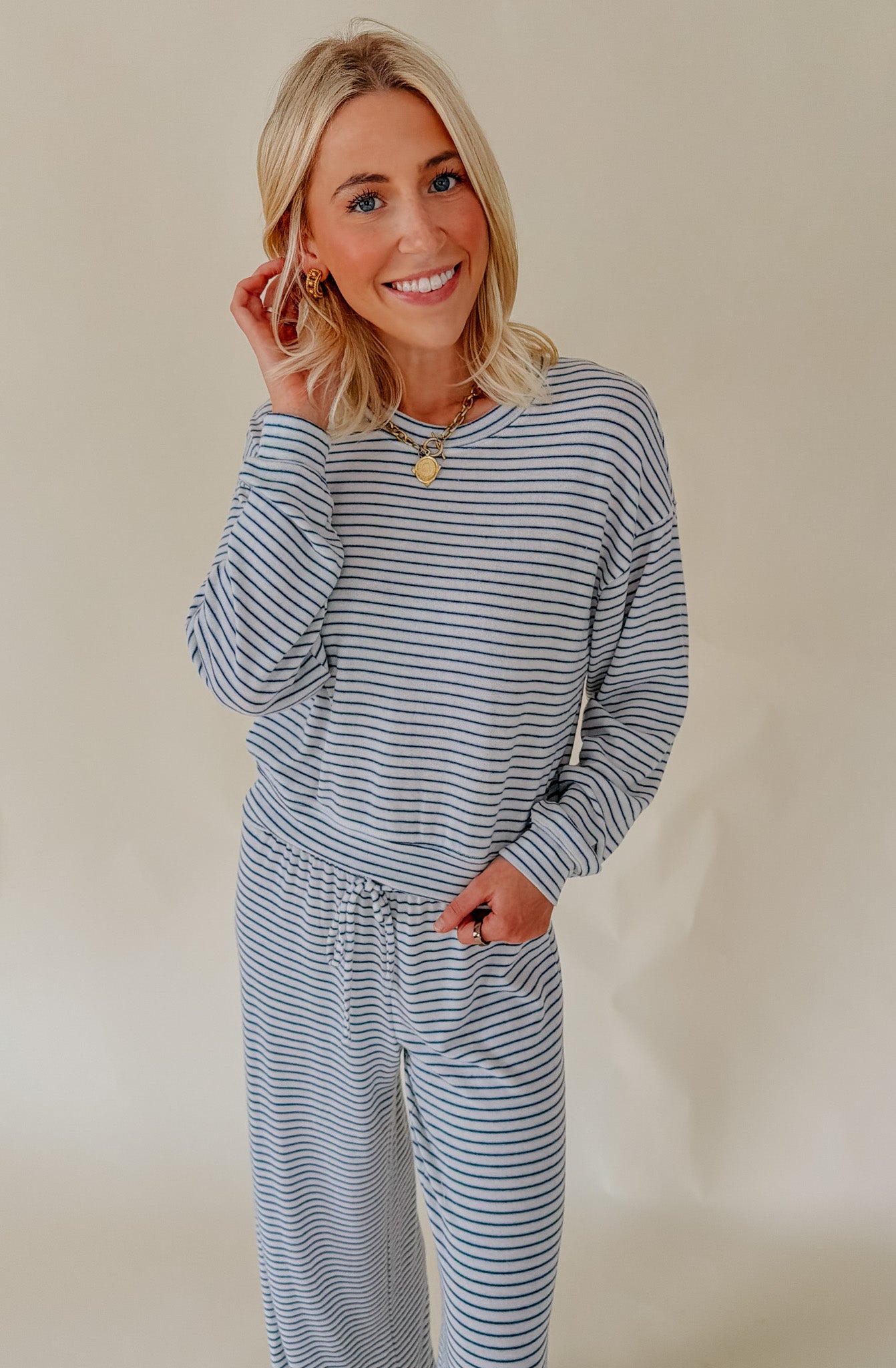 Z SUPPLY CLASSIC STRIPE LOUNGE TOP