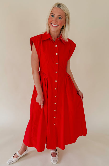 ON THE COME UP MIDI DRESS