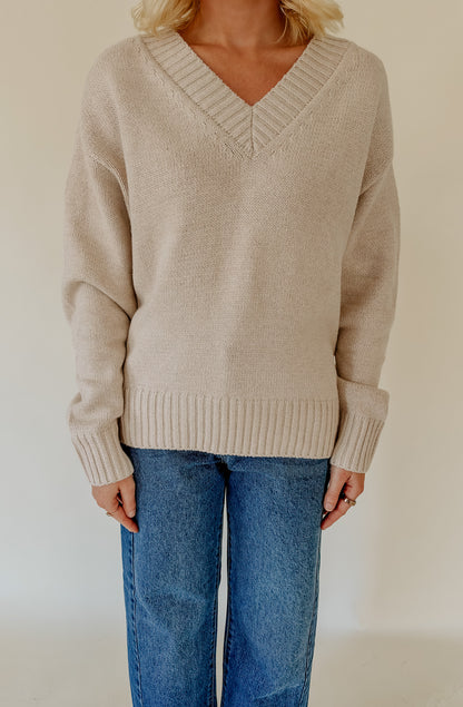 Z SUPPLY CLOUD SPUN V- NECK SWEATER