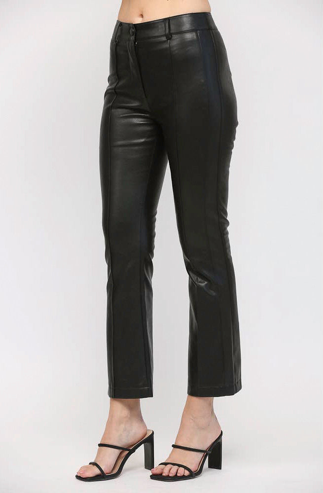 LEATHER WEATHER FAUX LEATHER PANTS