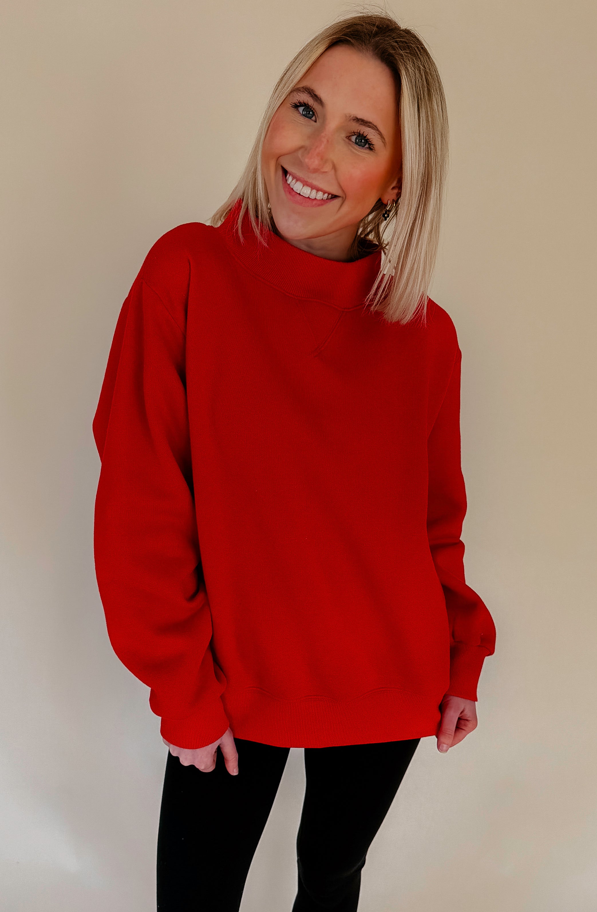 THE PARKER MOCK NECK SWEATSHIRT – E.Leigh's