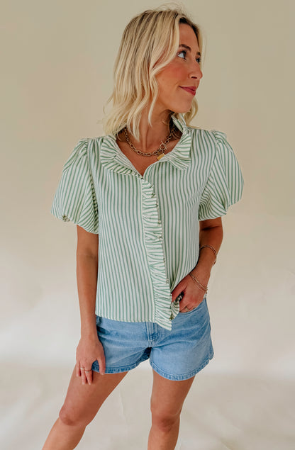 THE LAKEN STRIPED BLOUSE