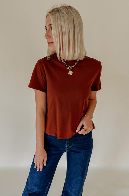 PAIGE RHODES CREW NECK TEE