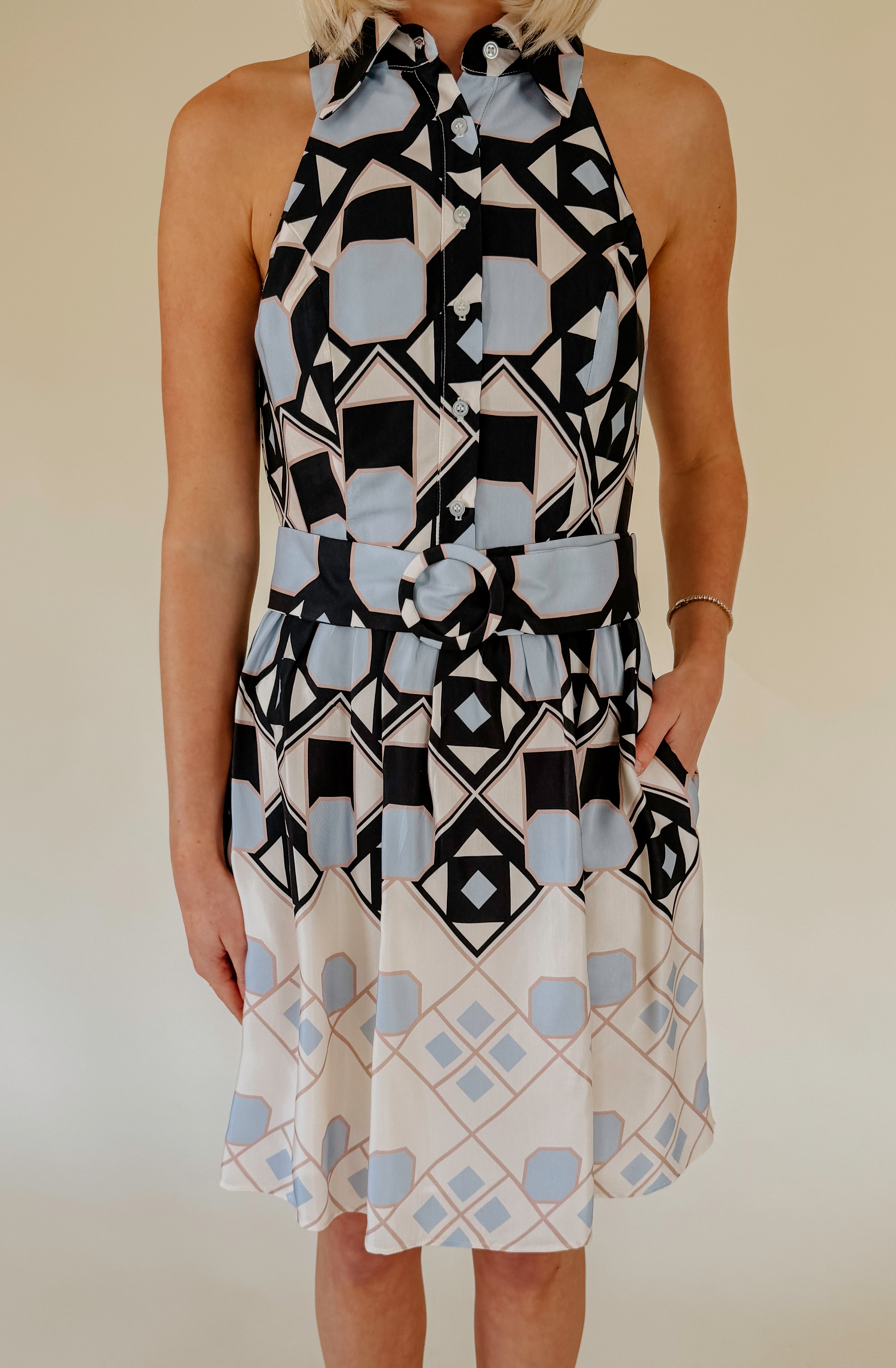 LAVENDER BROWN RAYNA DRESS