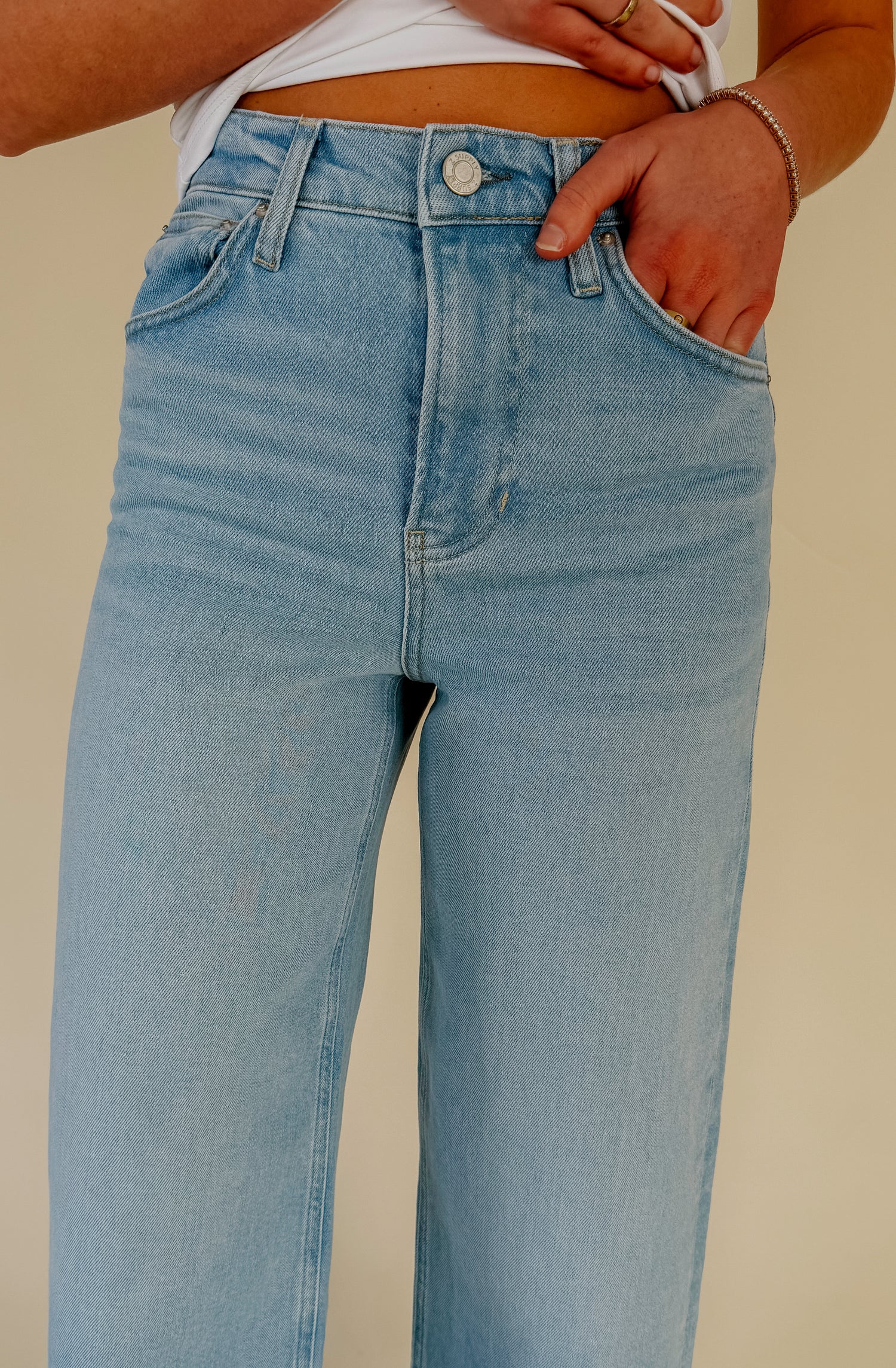 Z SUPPLY NOVA CROP HIGH RISE WIDE LEG DENIM