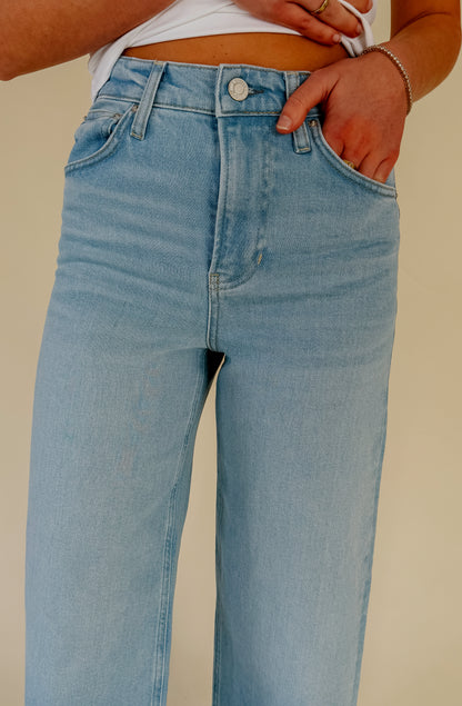 Z SUPPLY NOVA CROP HIGH RISE WIDE LEG DENIM