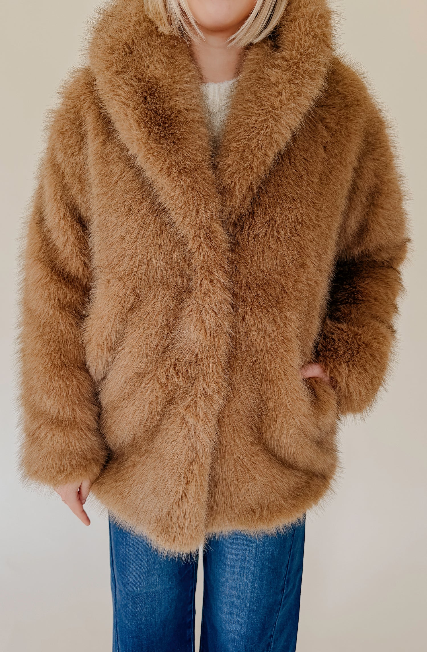 Z SUPPLY LOGAN FAUX FUR COAT