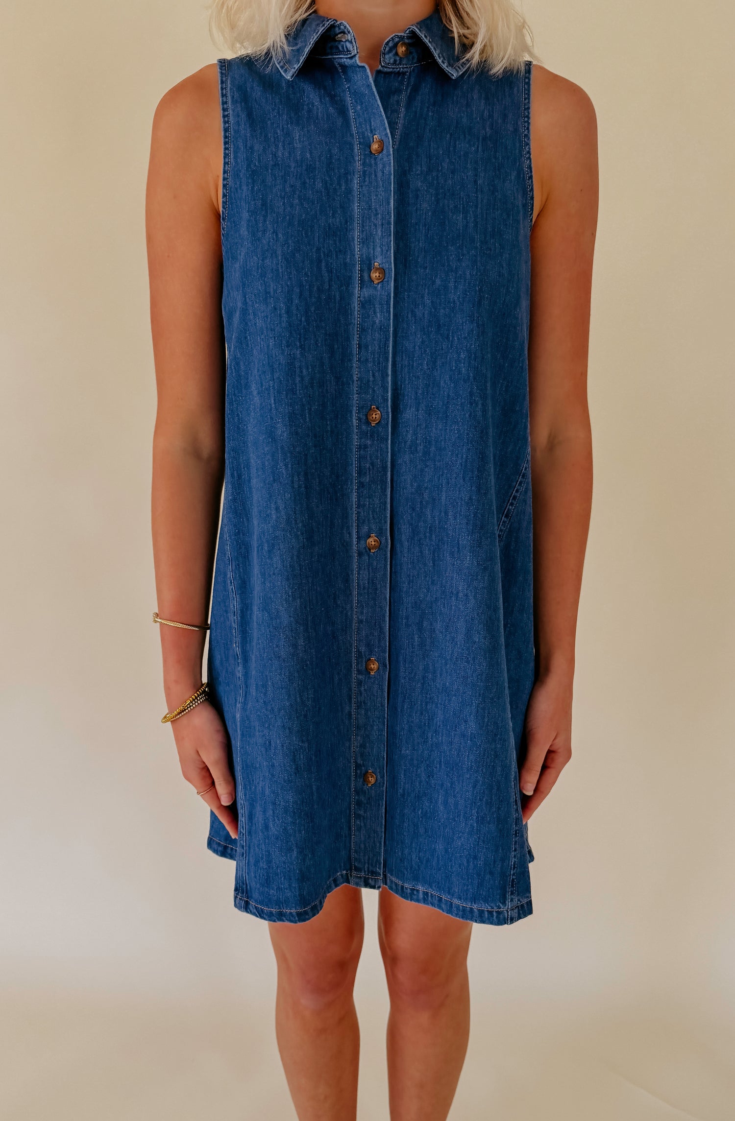 Z SUPPLY NEW DAY DENIM MINI DRESS