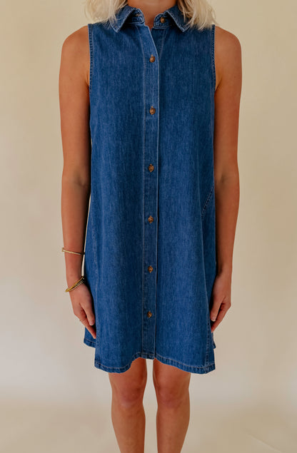 Z SUPPLY NEW DAY DENIM MINI DRESS