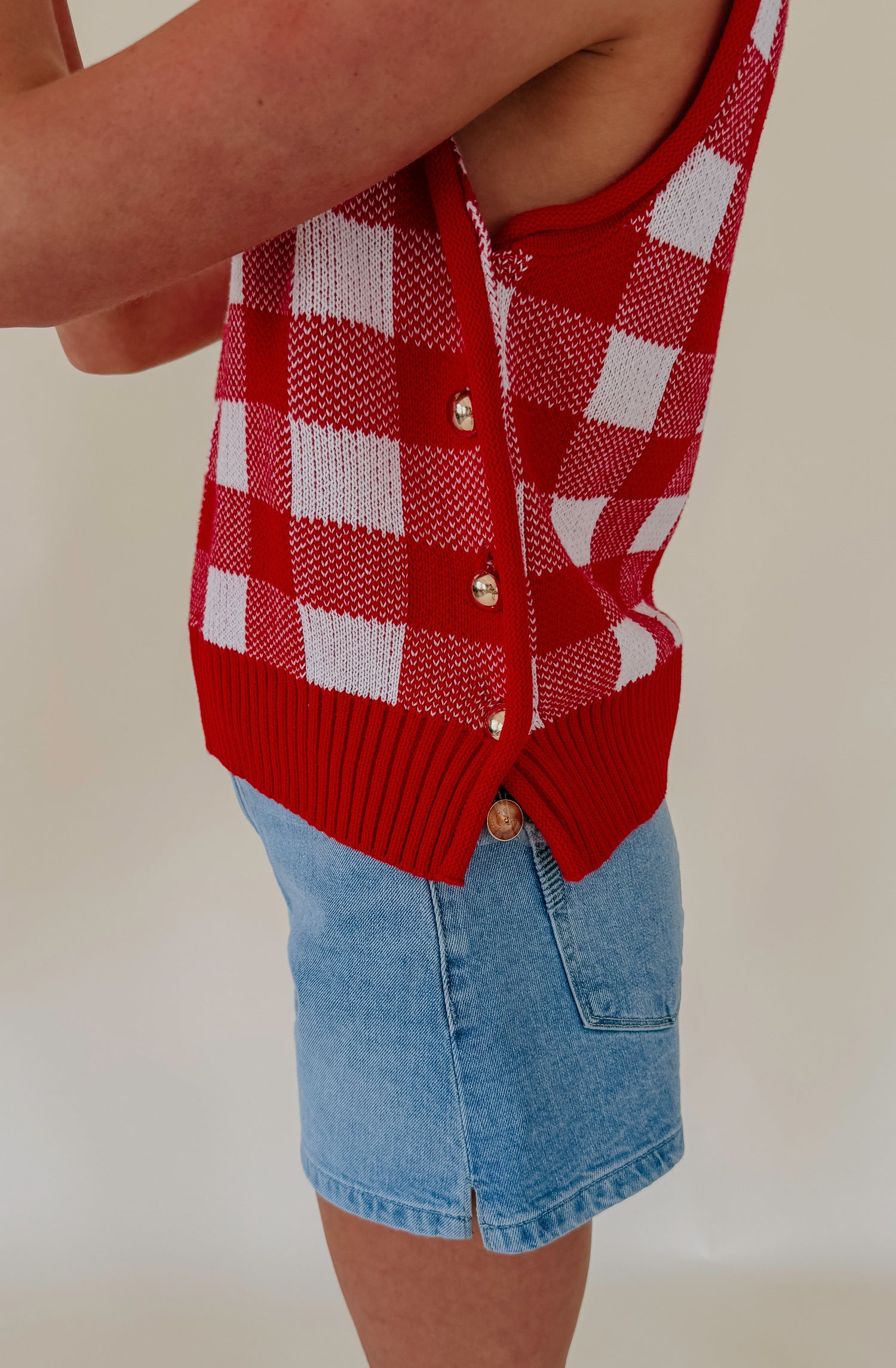 ON THE CLOCK SWEATER TANK