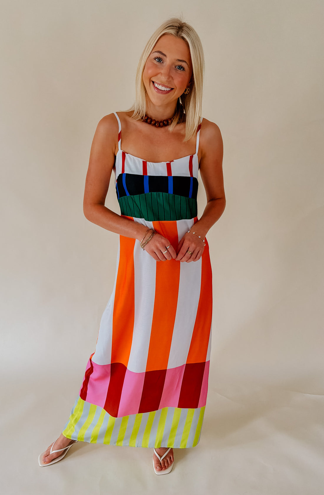 STRIPES FOR DAYS MAXI DRESS