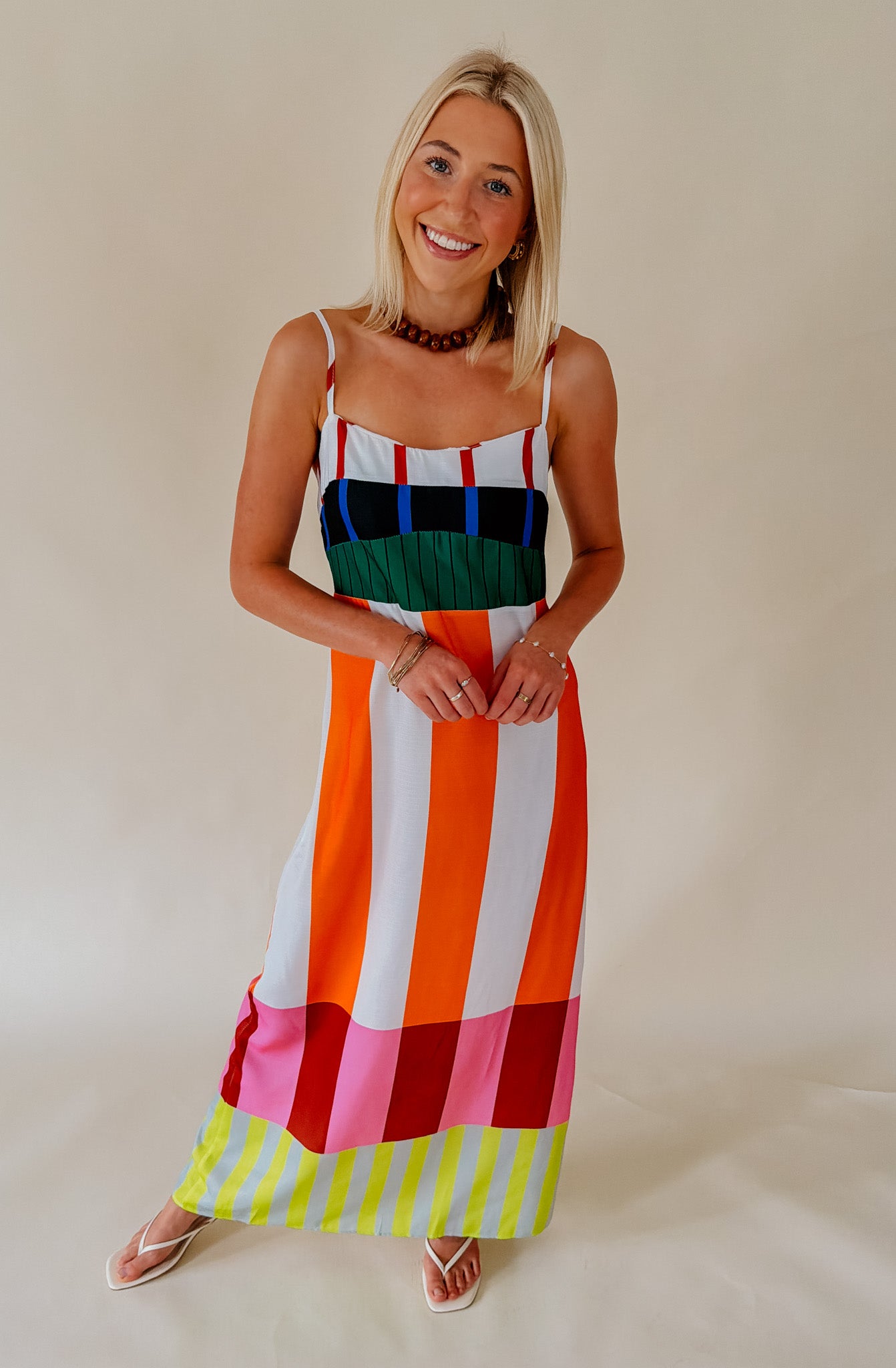 STRIPES FOR DAYS MAXI DRESS