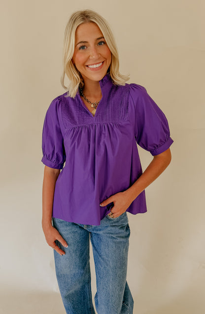 THE DANI POPLIN BLEND BLOUSE