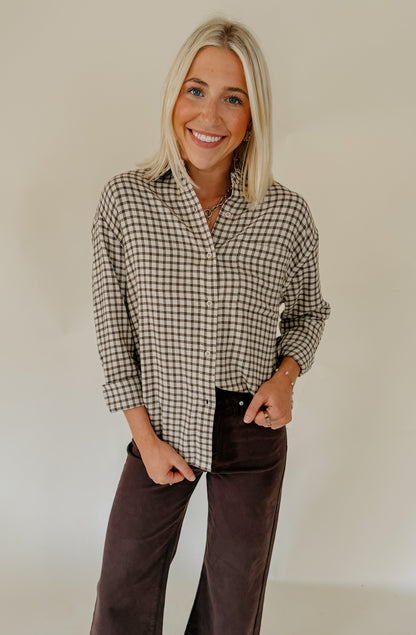Z SUPPLY RIVER PLAID BUTTON UP