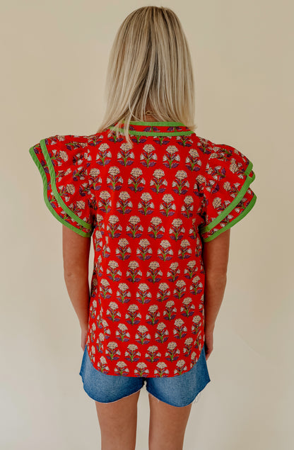 THE QUINN PRINTED BLOUSE
