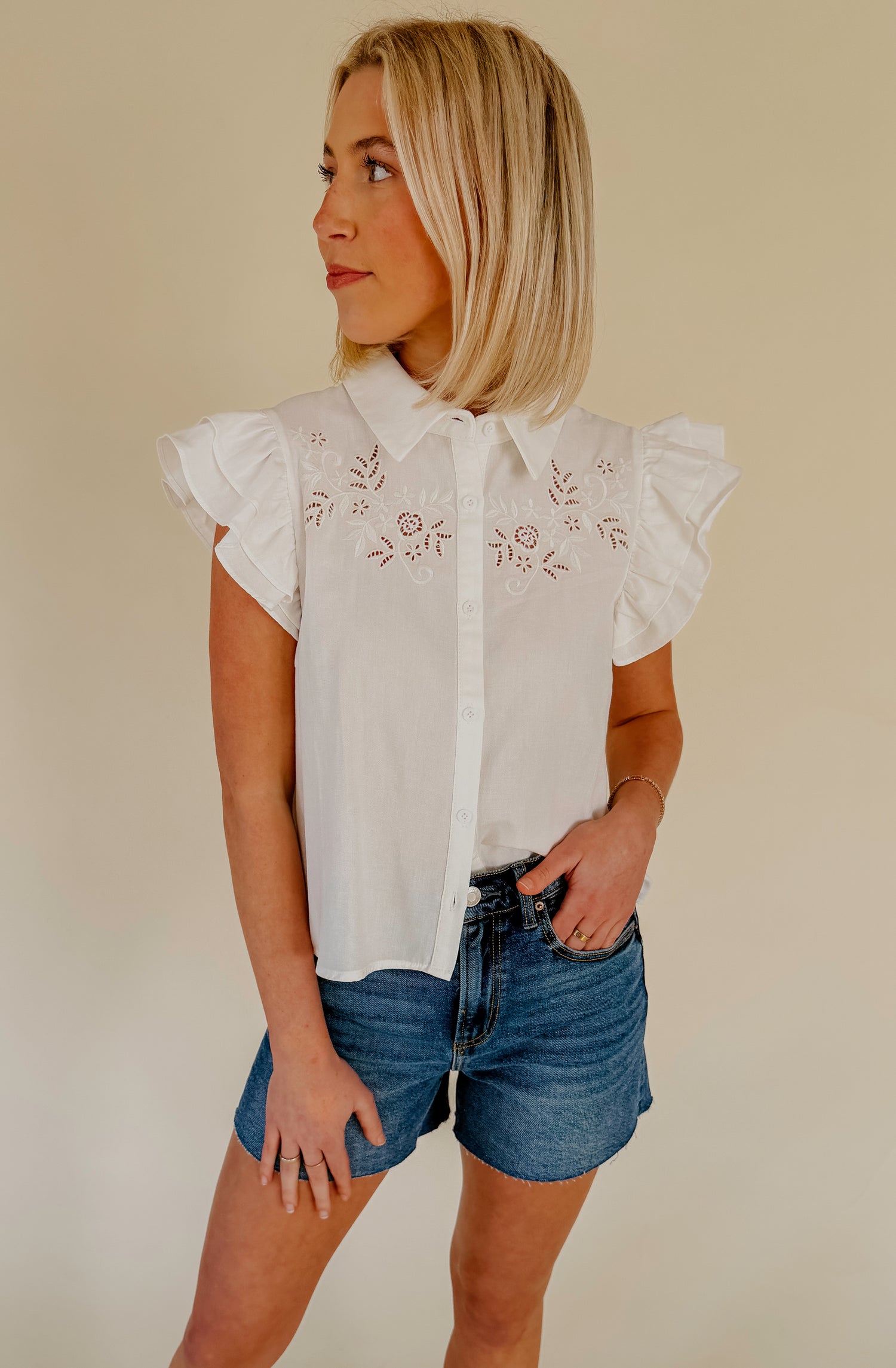 THE ELLA EMBROIDERED BLOUSE